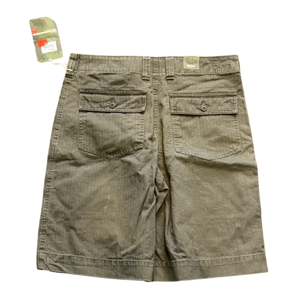 VTG Mossimo Cargo Supply Men's Fatigue Shorts 32 NWT Olive Green Y2K Skater